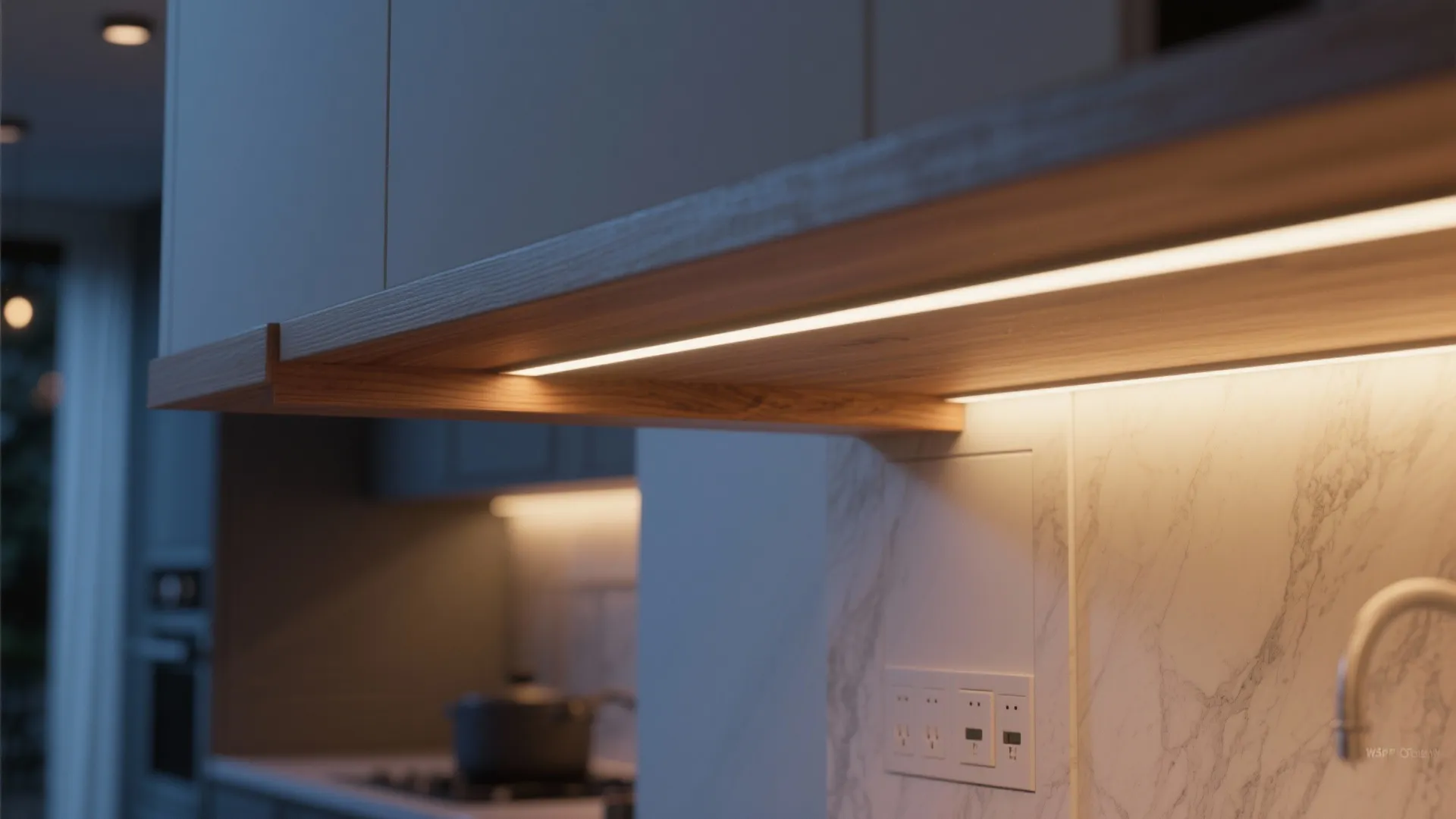 5. Integrated LED strips with zone dimming