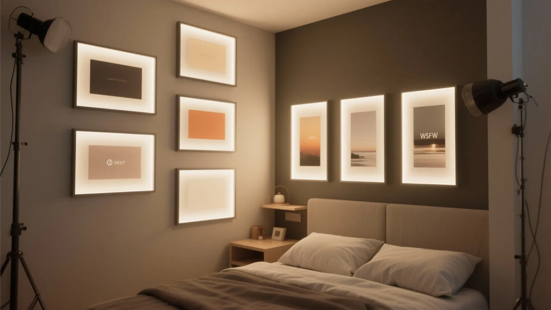 4. Integrated LED Picture Frames