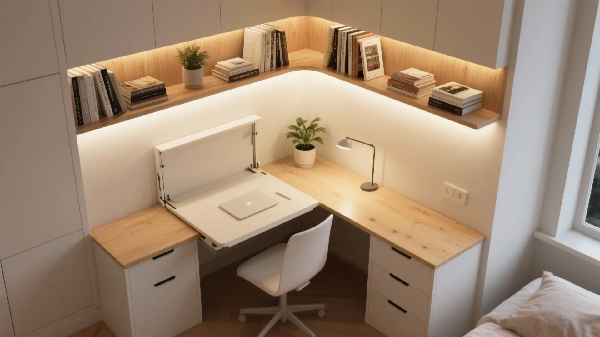 3. Integrated task lighting for multifunctional furniture