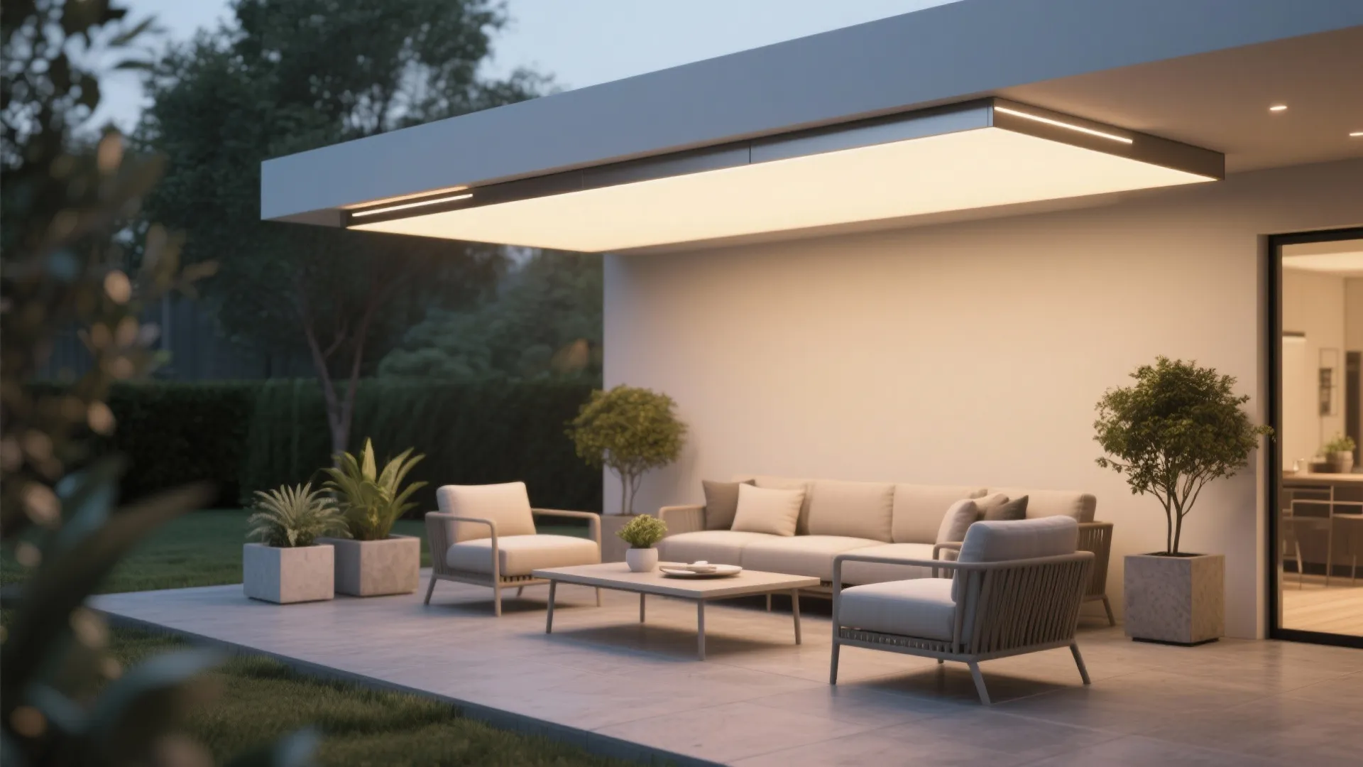 5. Integrated LED Panels for Ultra-Modern Minimalism