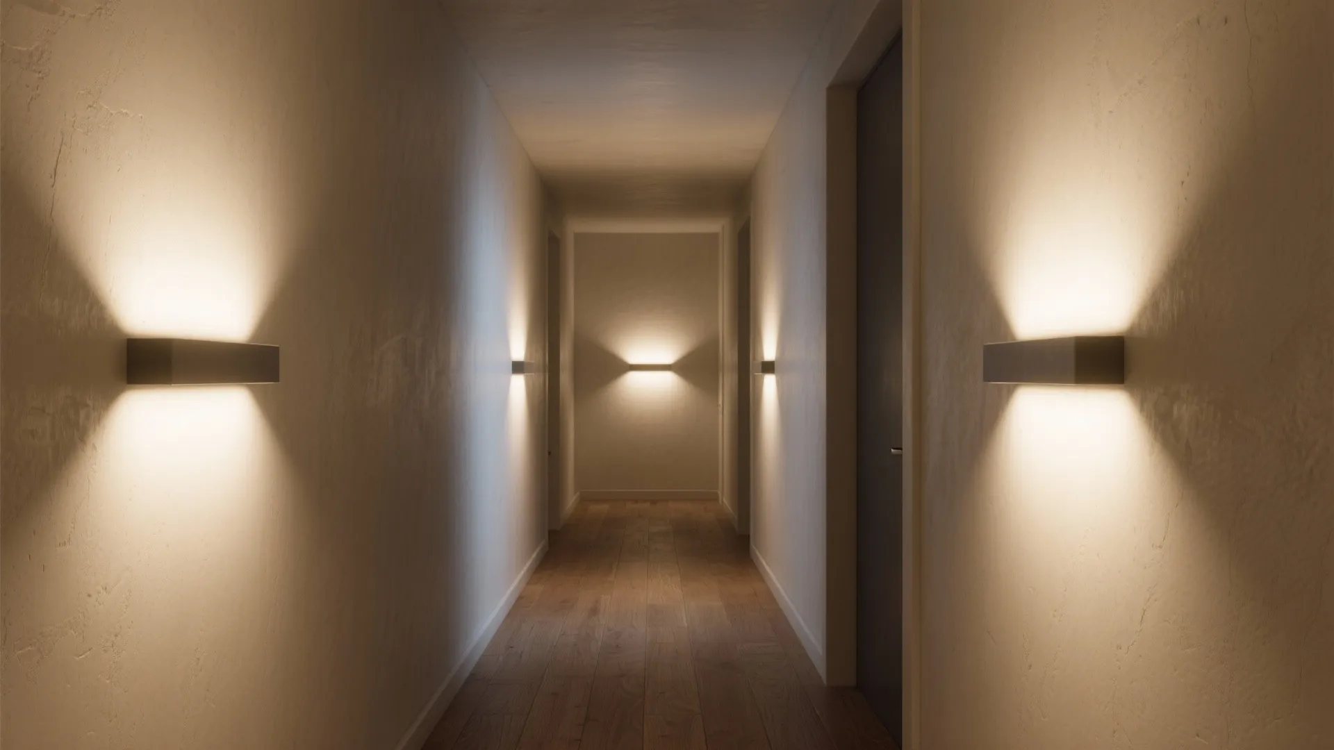 2. Integrated LED wall sconce with dimmer