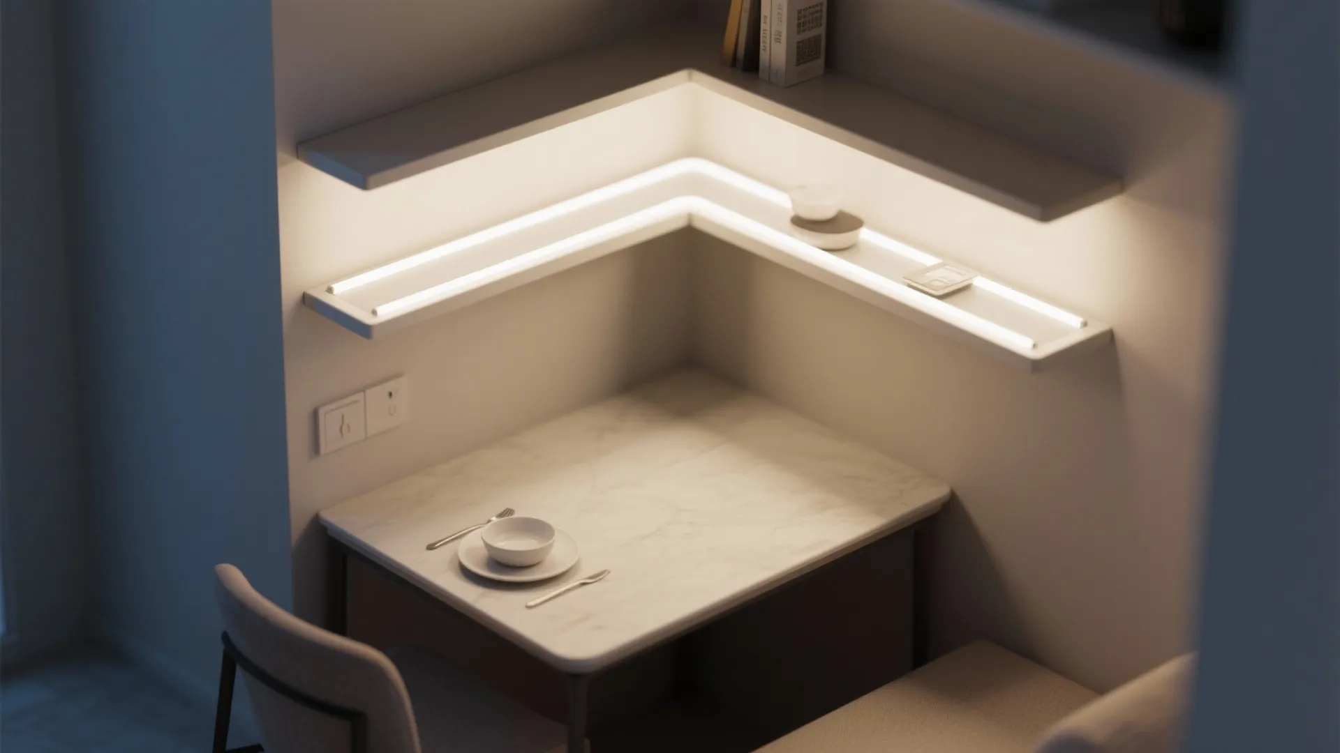 5. Integrated LED Table-Light or Tray Lamp