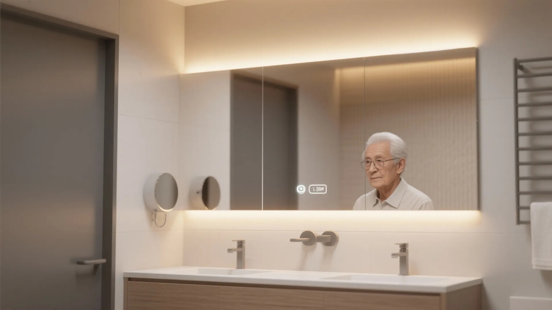 10. Mirrors with Integrated Lighting