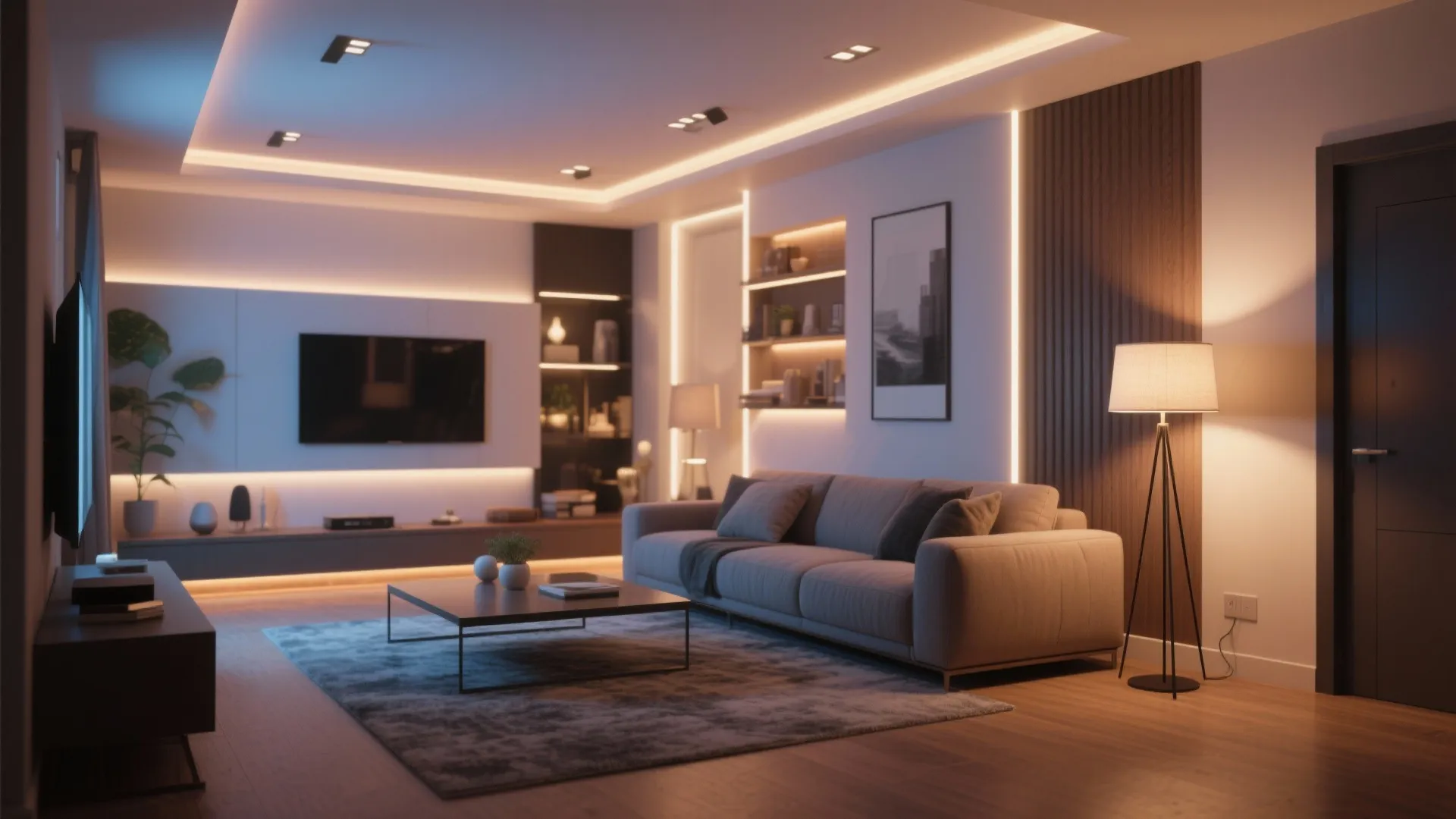 Integrated lighting layers