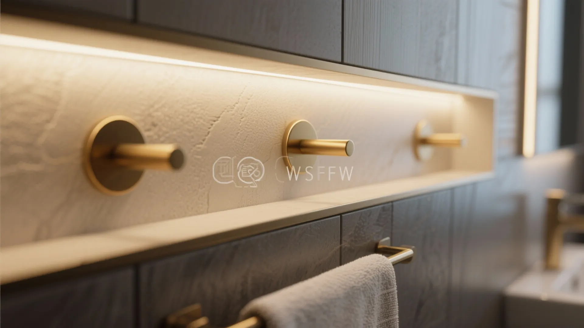 5. Integrated lighting and metallic accents