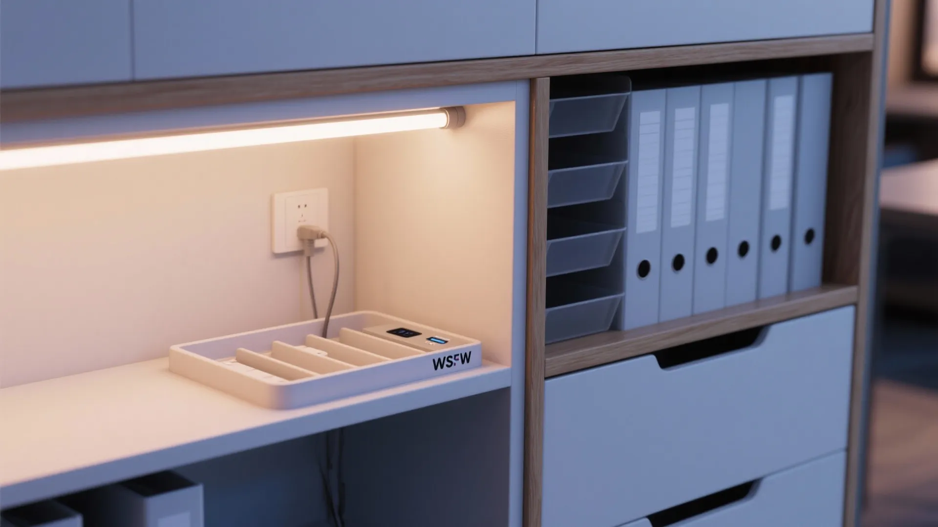 5. Integrated lighting and modular inserts