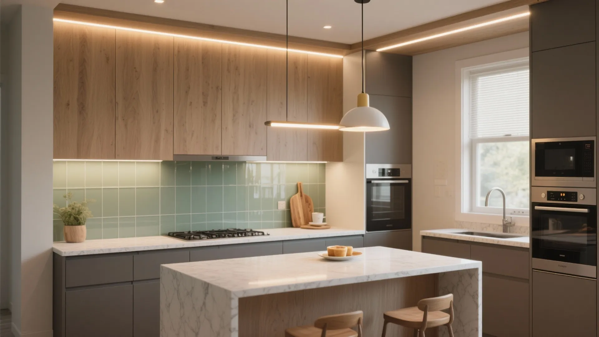 Integrated lighting layers