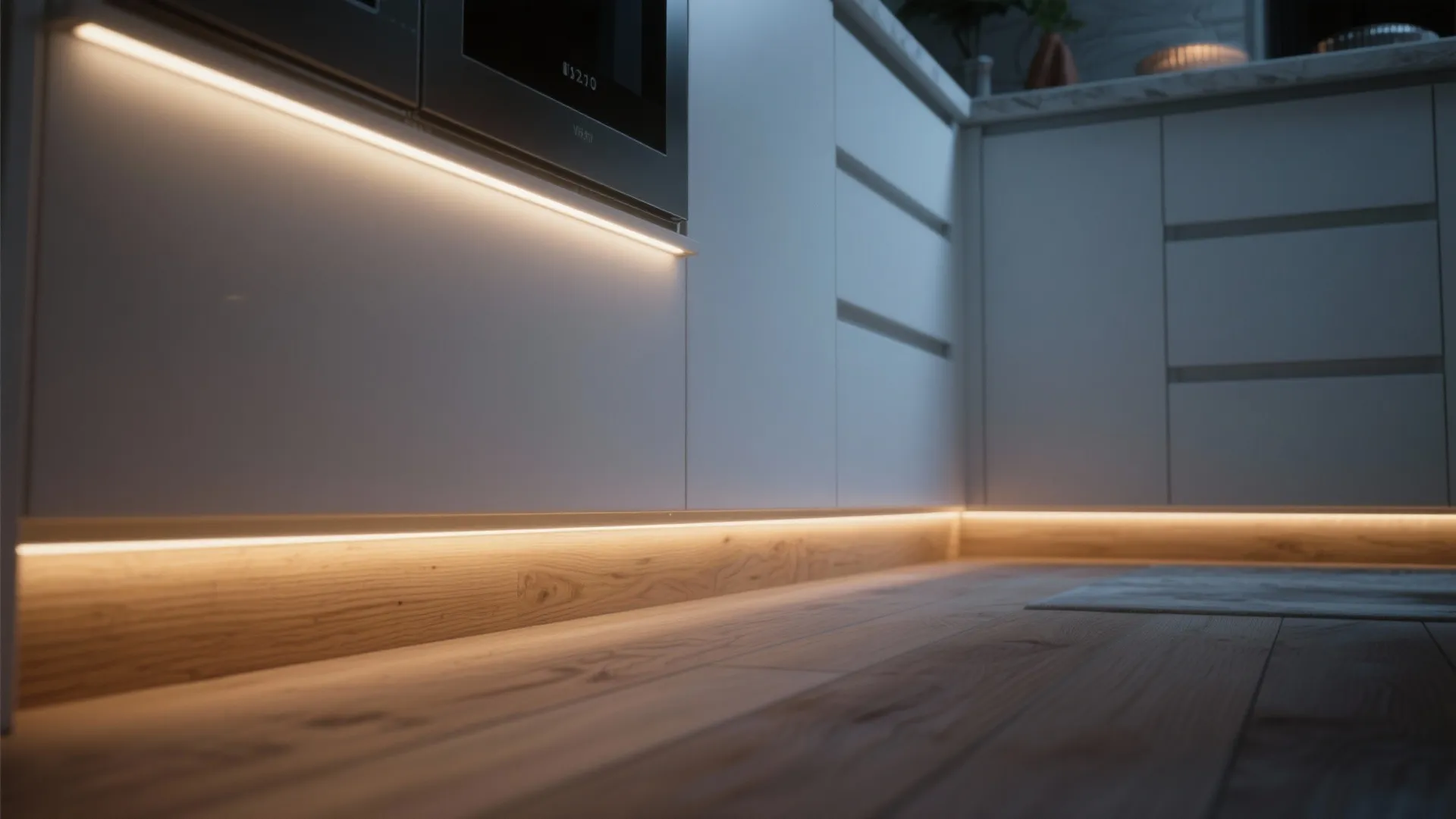 4. Integrated Lighting: Under-Cabinet and Toe-Kick LEDs