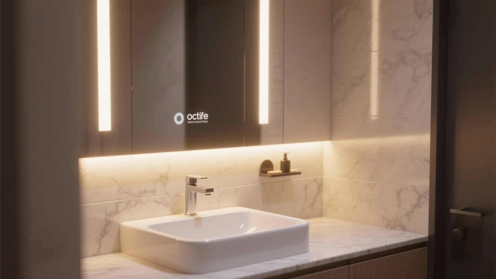 4. Integrated Vanity Lighting