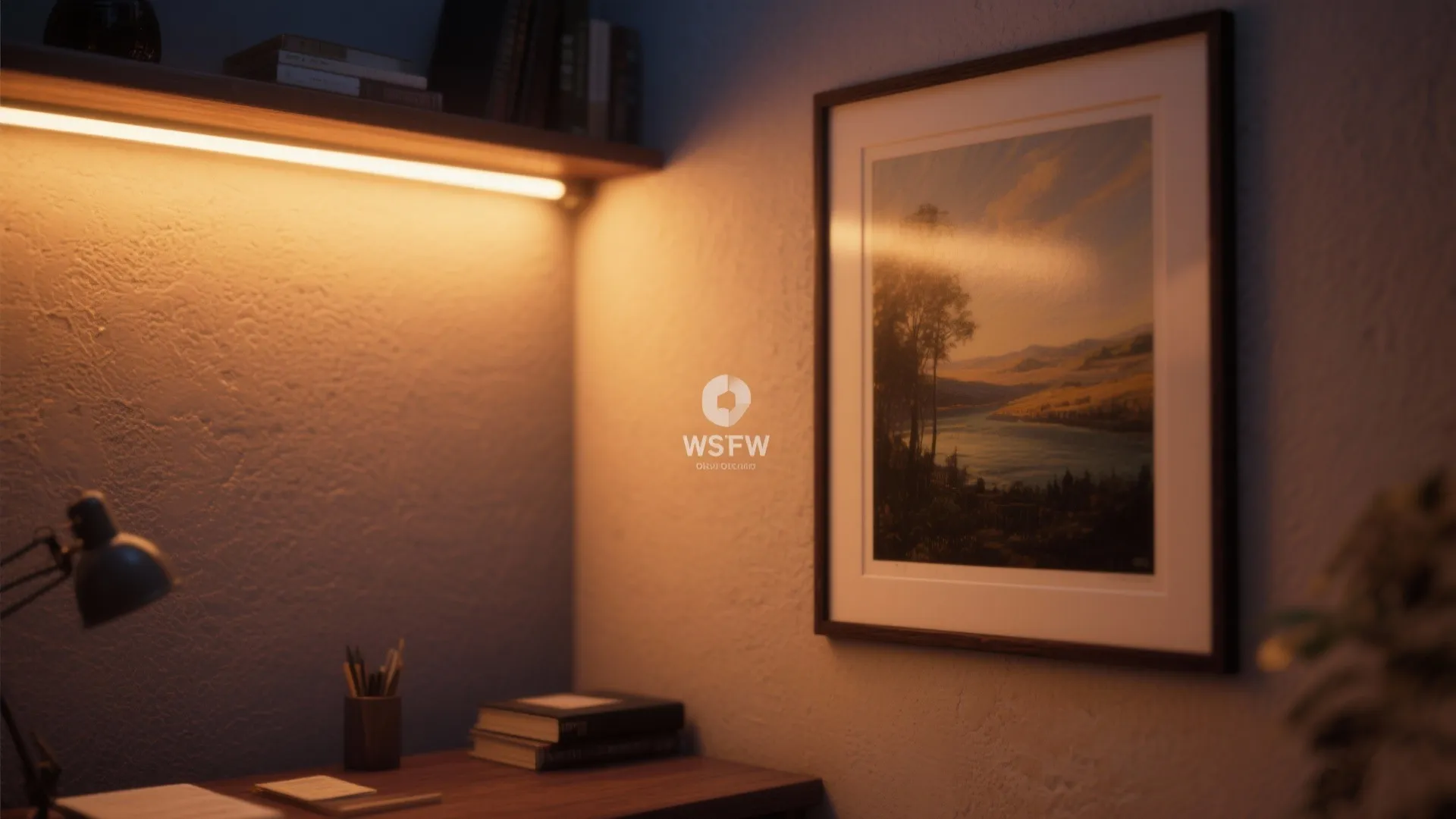 Integrated Lighting for Wall Art