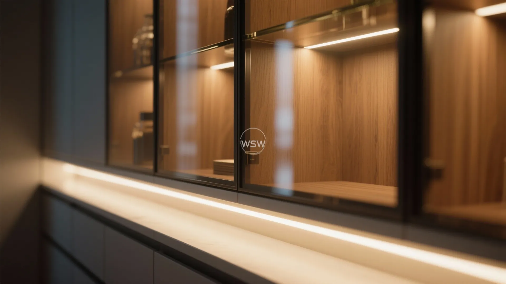 4. Integrated lighting to save visual clutter