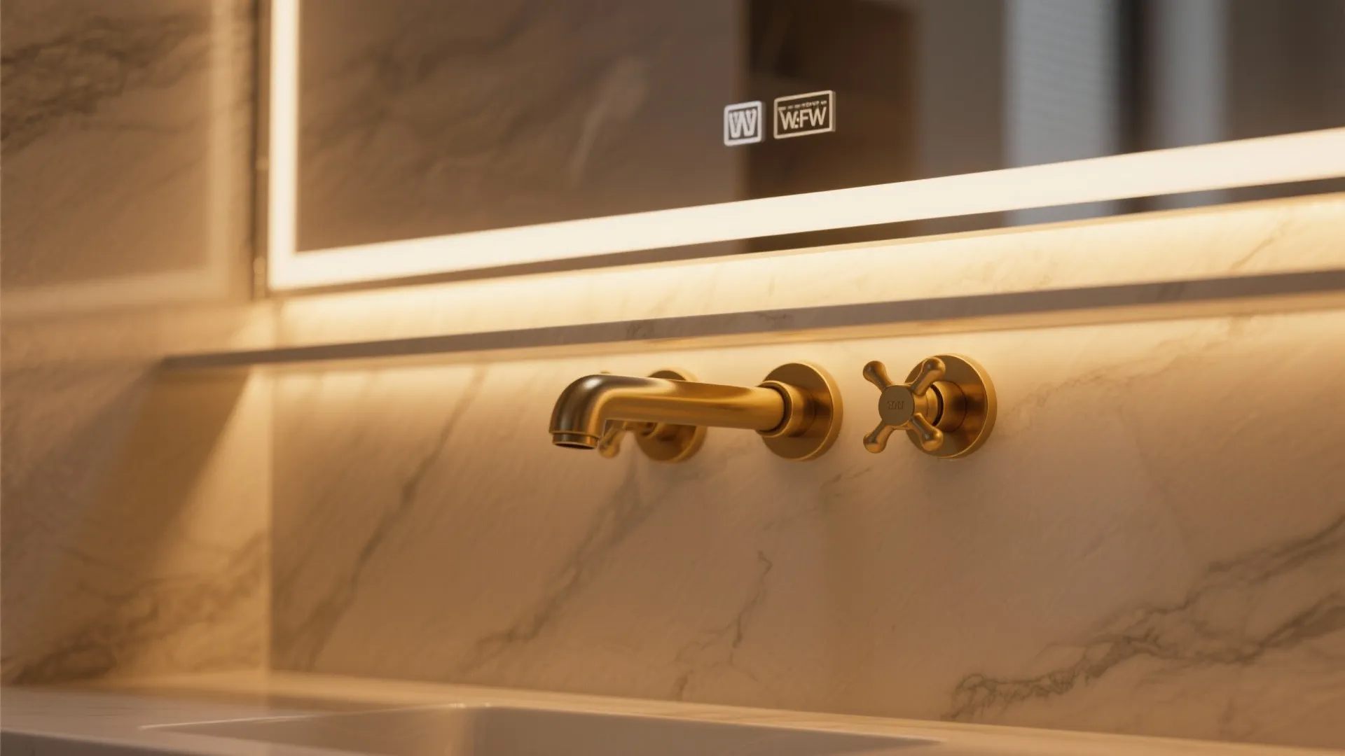 5. Add integrated lighting to highlight the metal finish