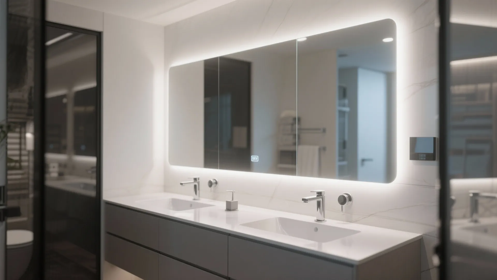 4. Integrated Lighting Mirrors