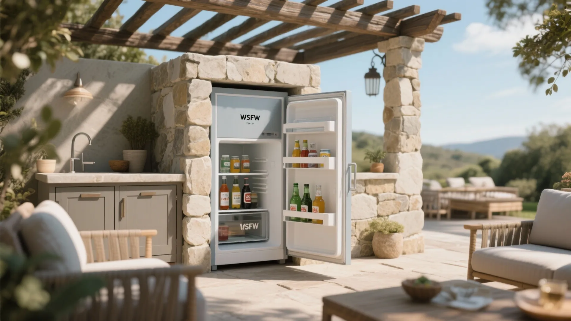 7. Integrated Mini Fridge