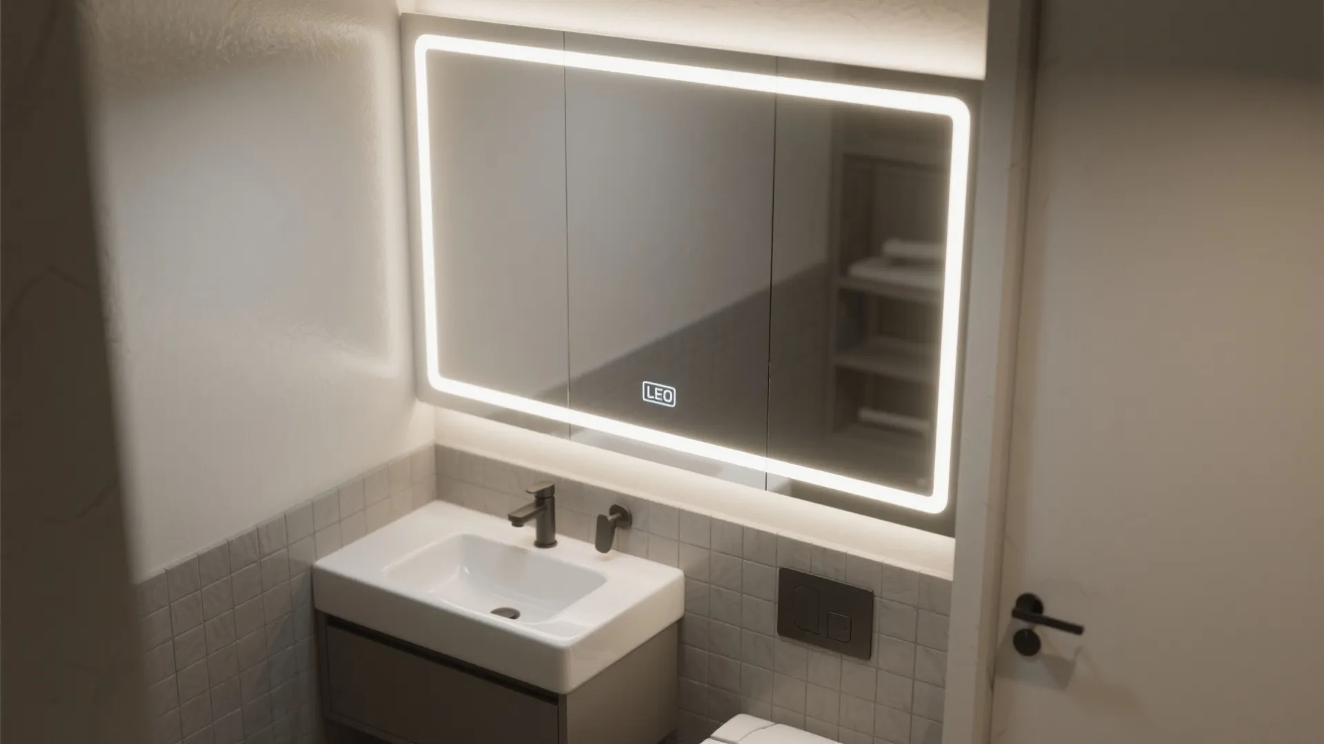 4. Integrated Mirror Lights
