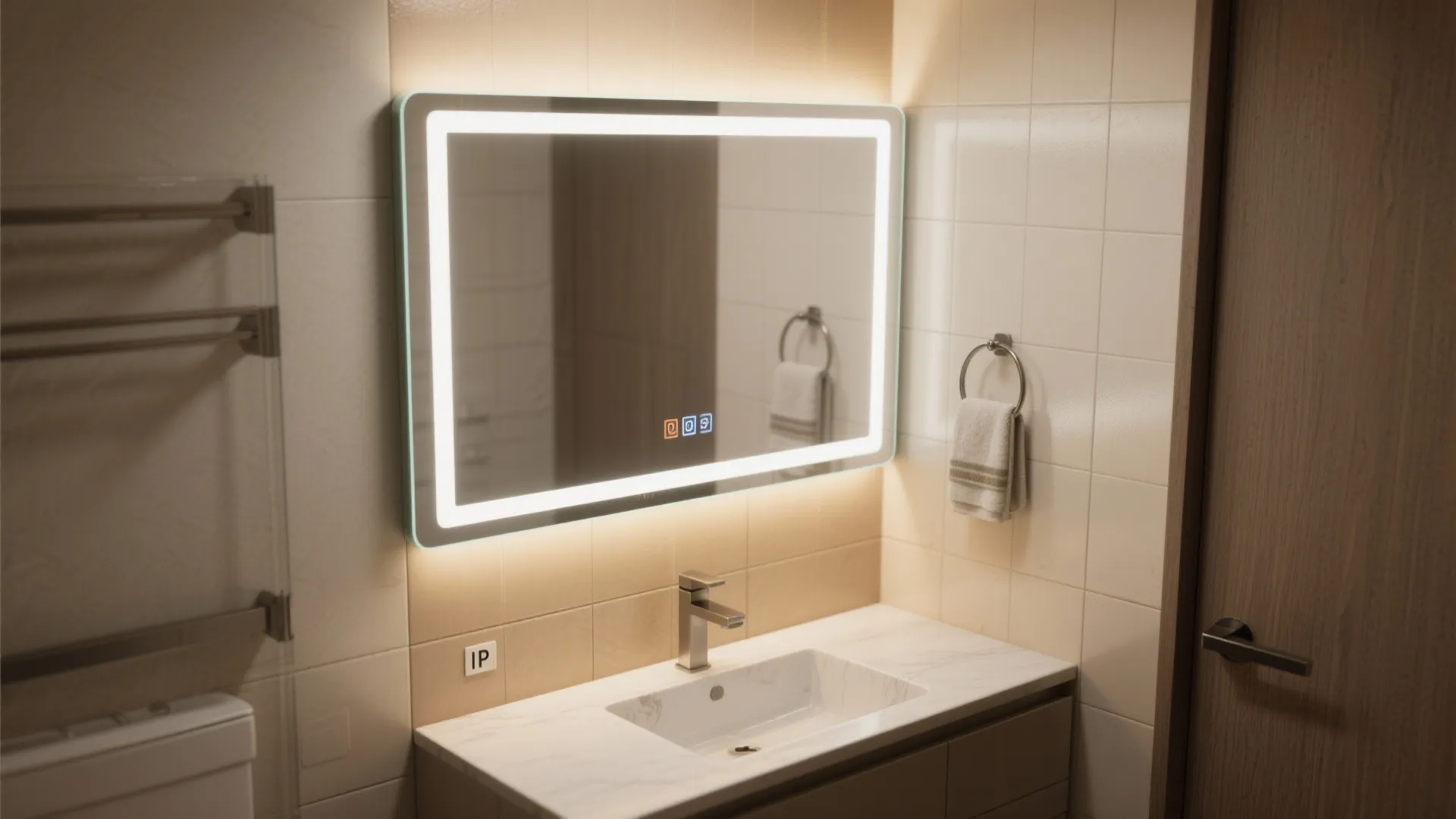 3. Integrated Mirror Lighting