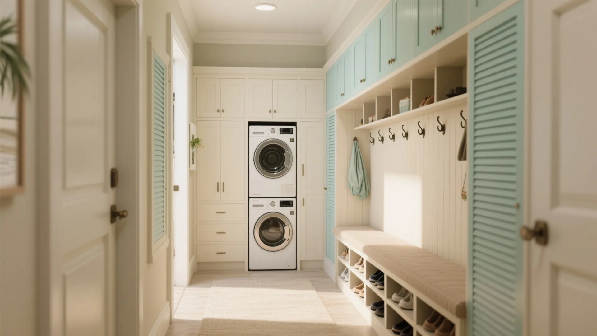 5. Integrated laundry + mudroom cabinetry