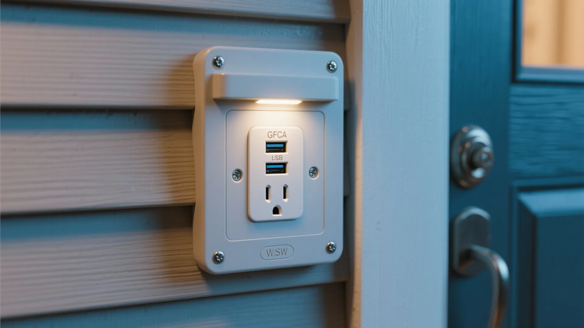 5. Integrated Outlet with USB and Night Light
