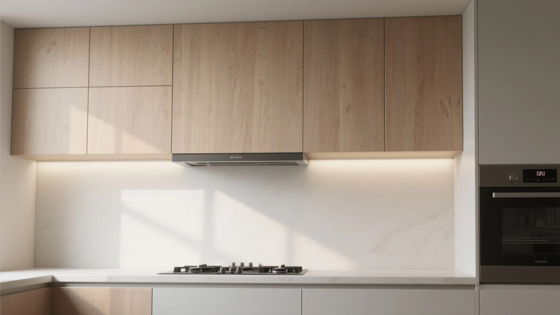 2. Integrated cabinet hood — seamless and clean