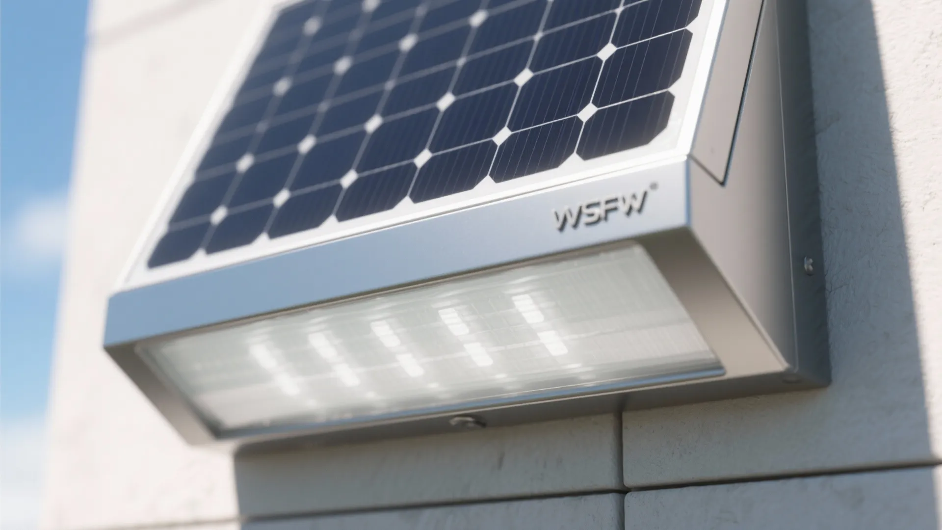 4. Integrated Solar Panels on Wide Fixtures