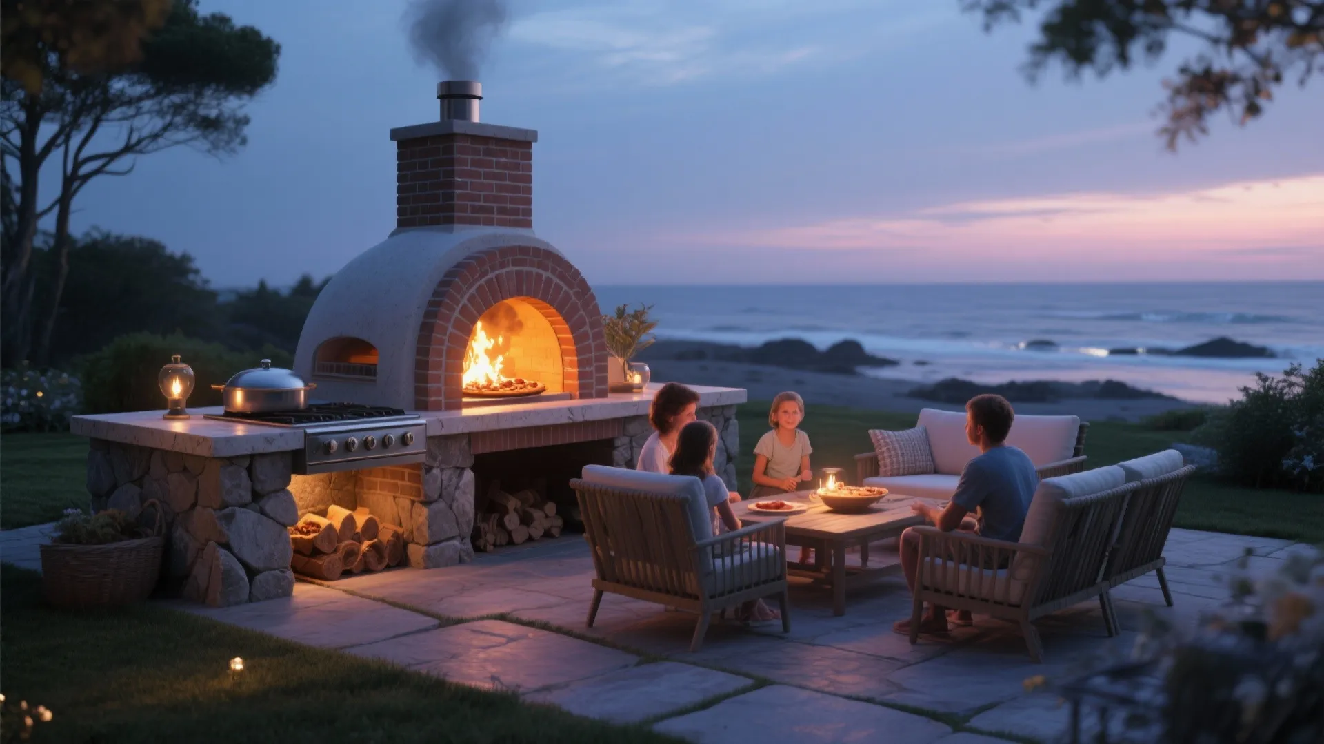 5. Integrated Pizza Oven