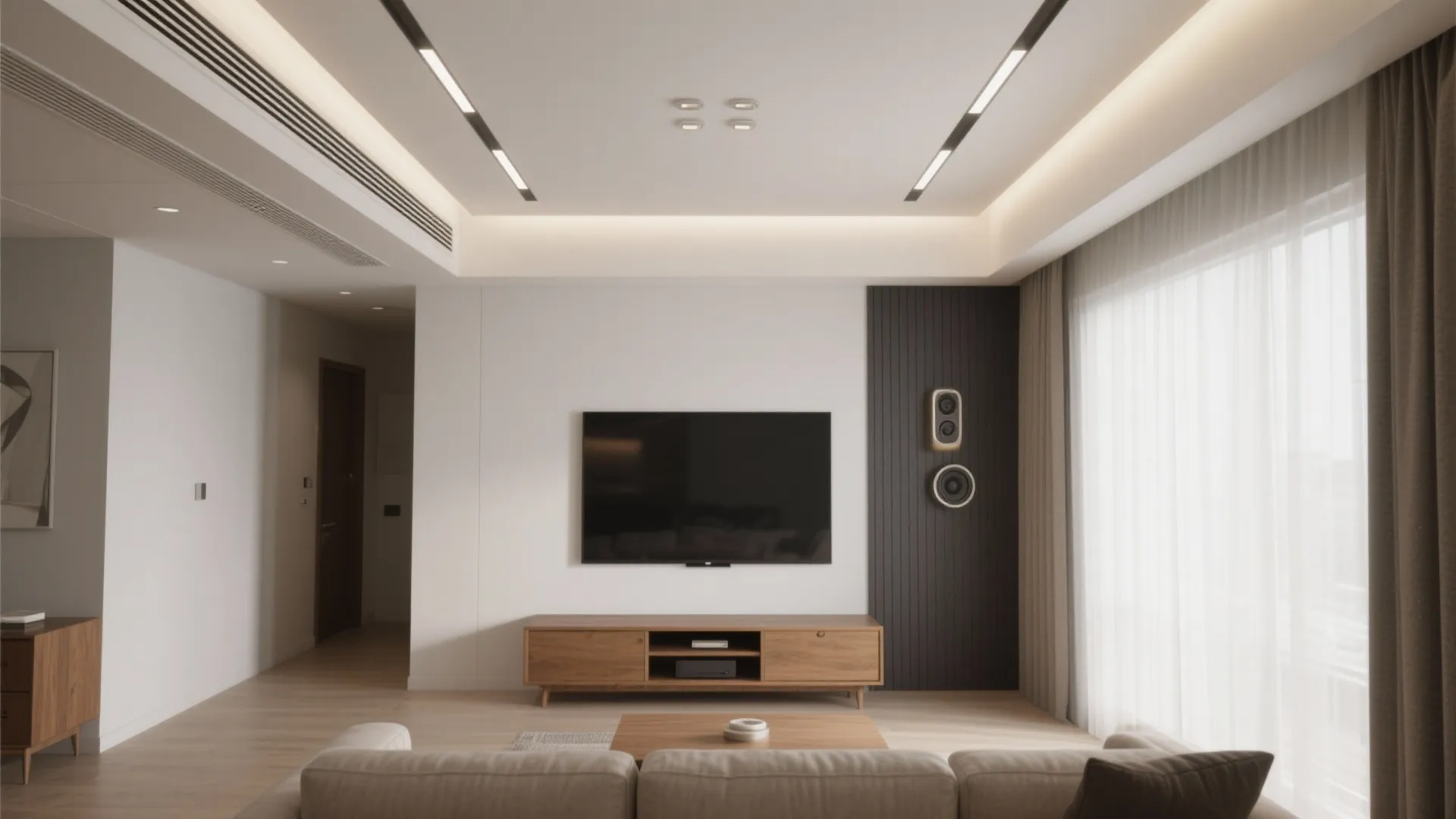 Smart Integrated Ceiling: Lights, Air, Sound in One Plane