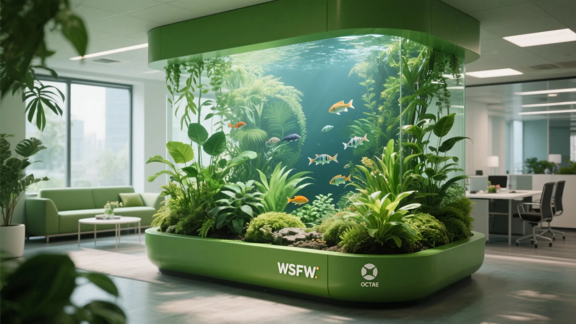 10. Integrated Plant & Fish Display