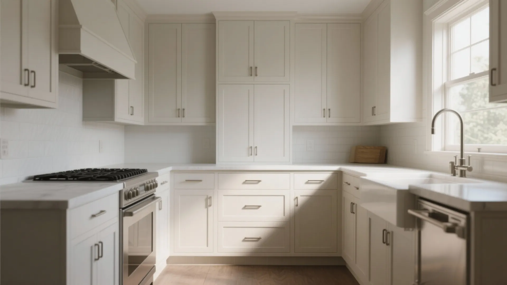 4. Recessed or integrated pulls for a minimalist look