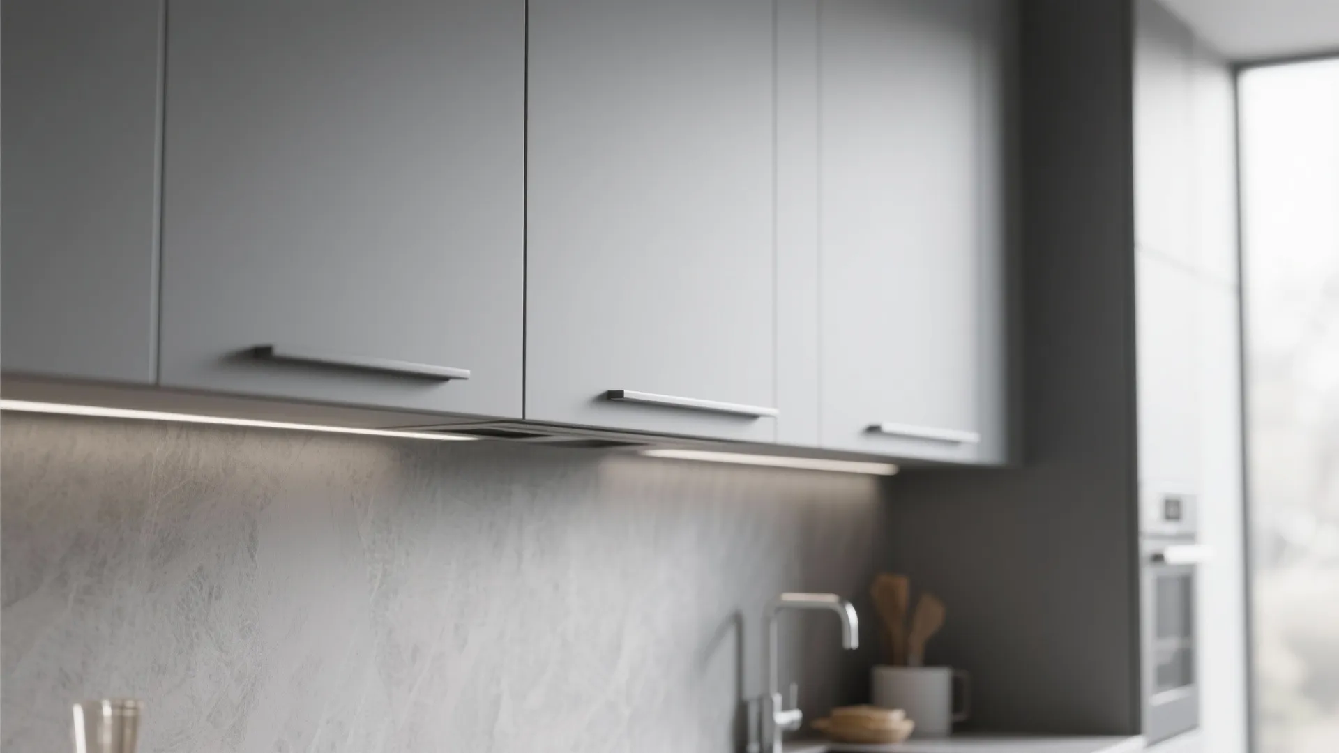 3. Integrated Recessed Pulls