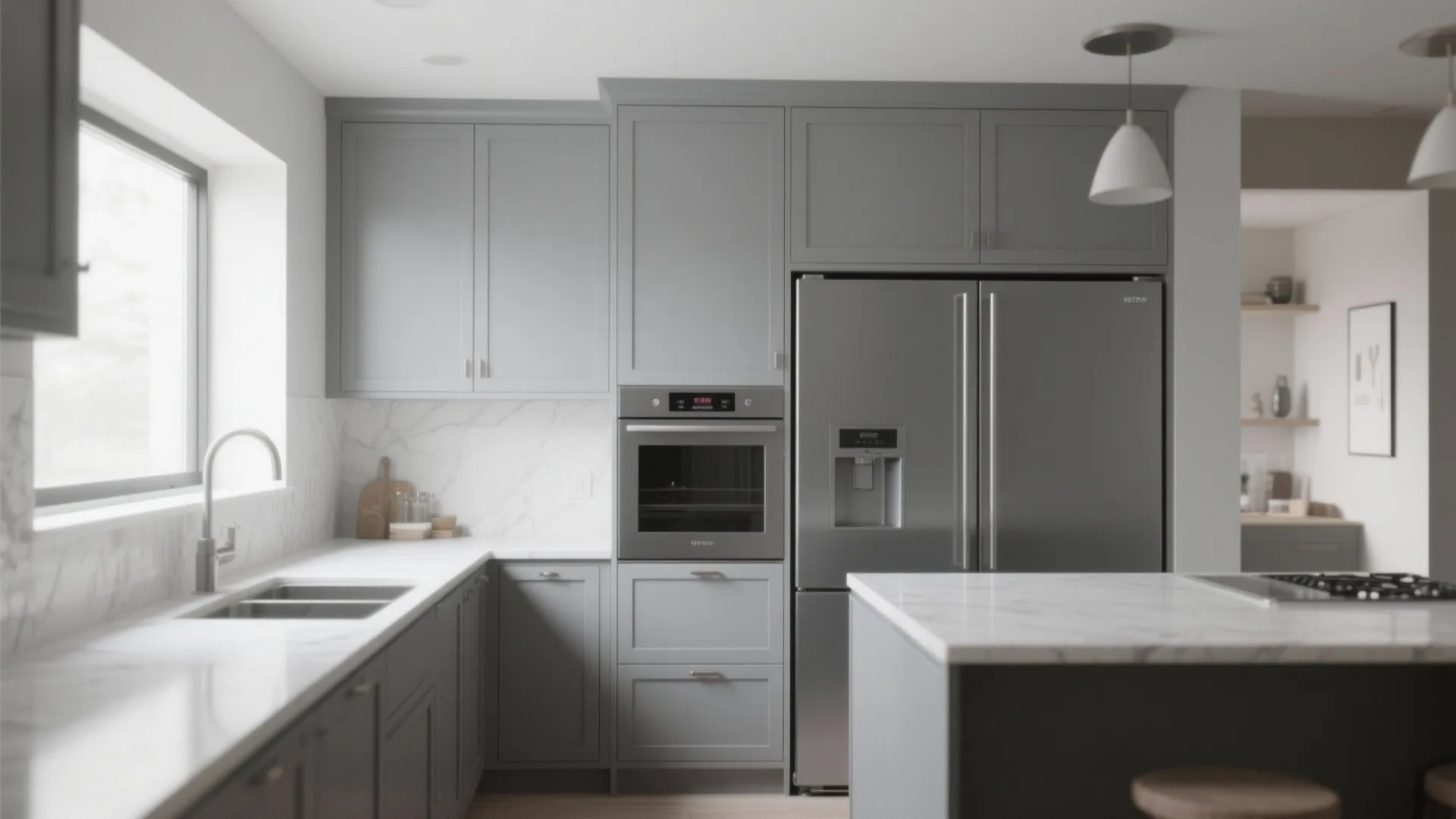 5. Integrated Appliances and Shaker Style