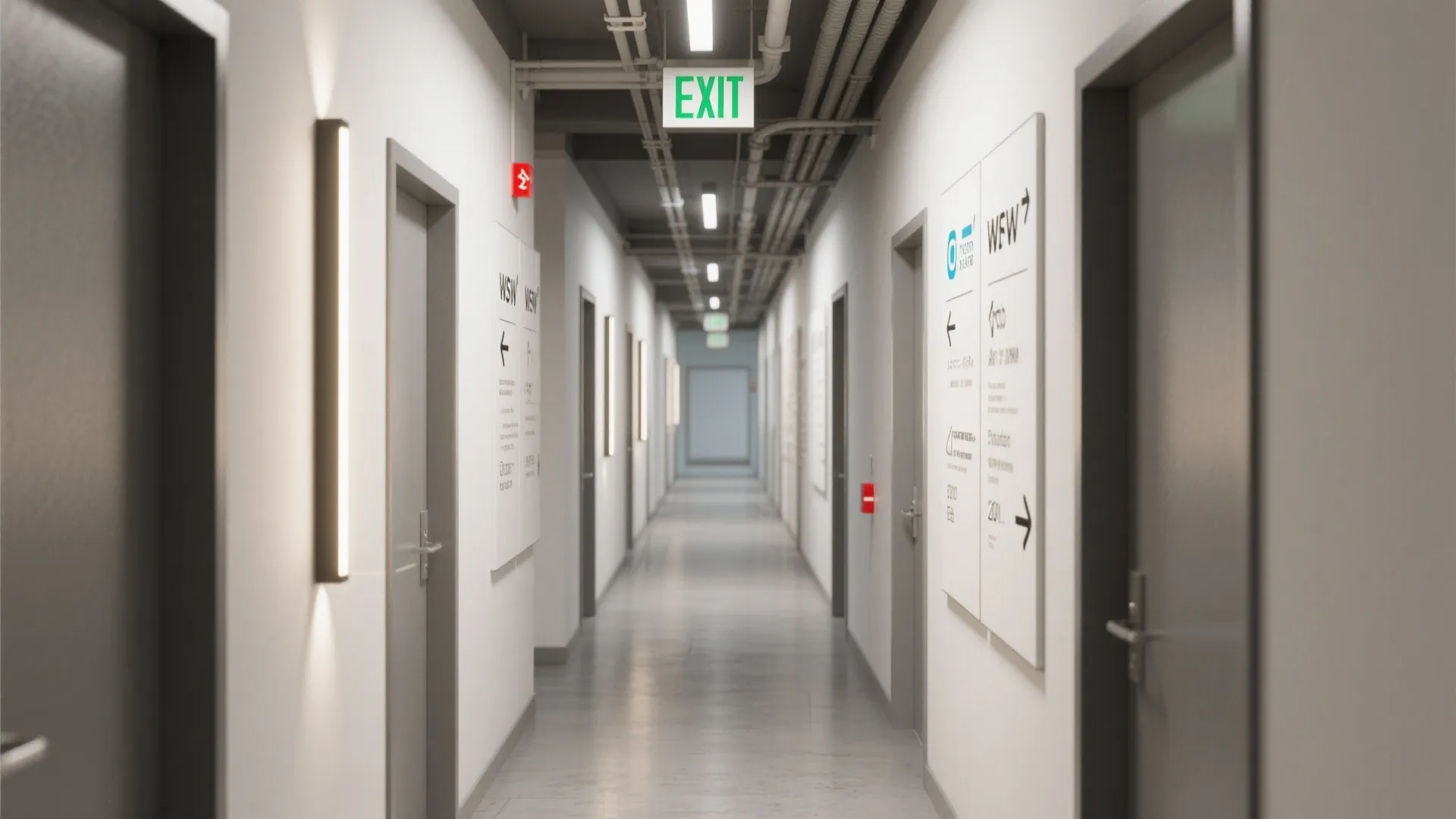 4. Integrated signage and safety lighting for commercial compliance