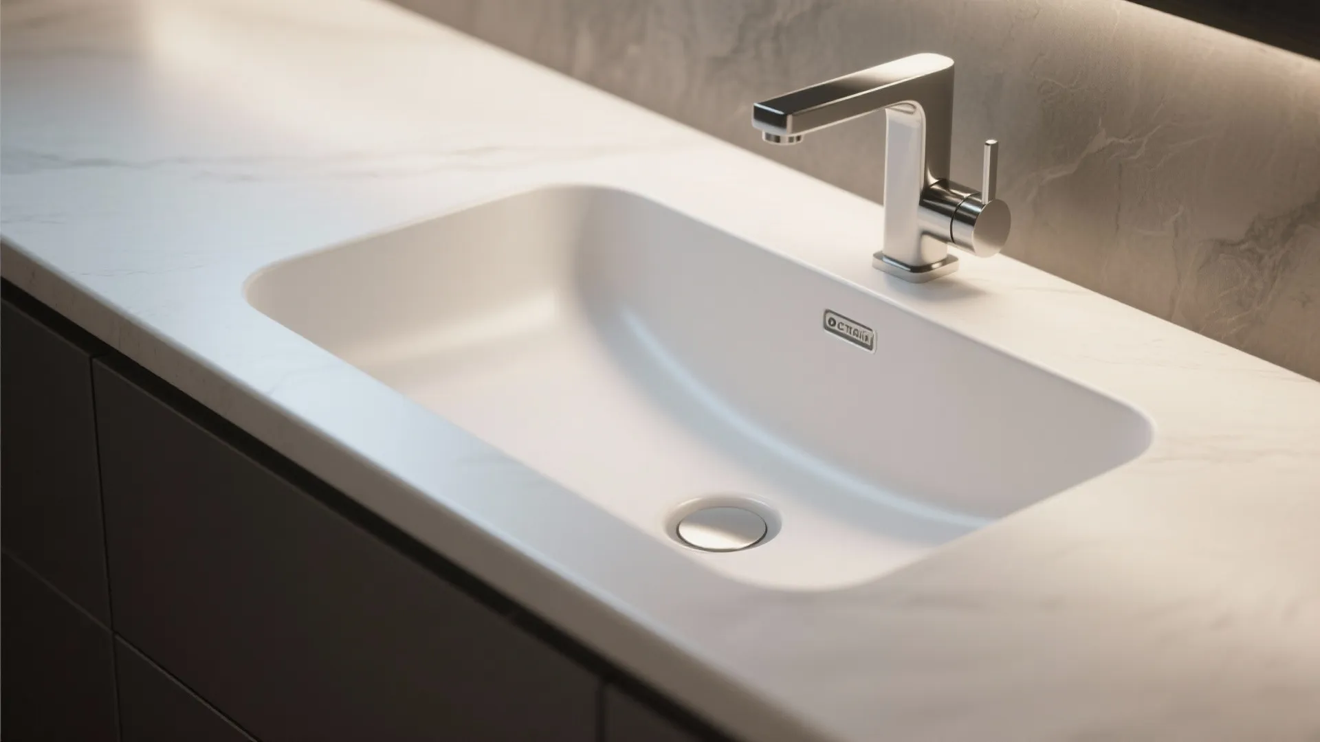 3. Integrated Countertop Sink for Seamless Clean Lines