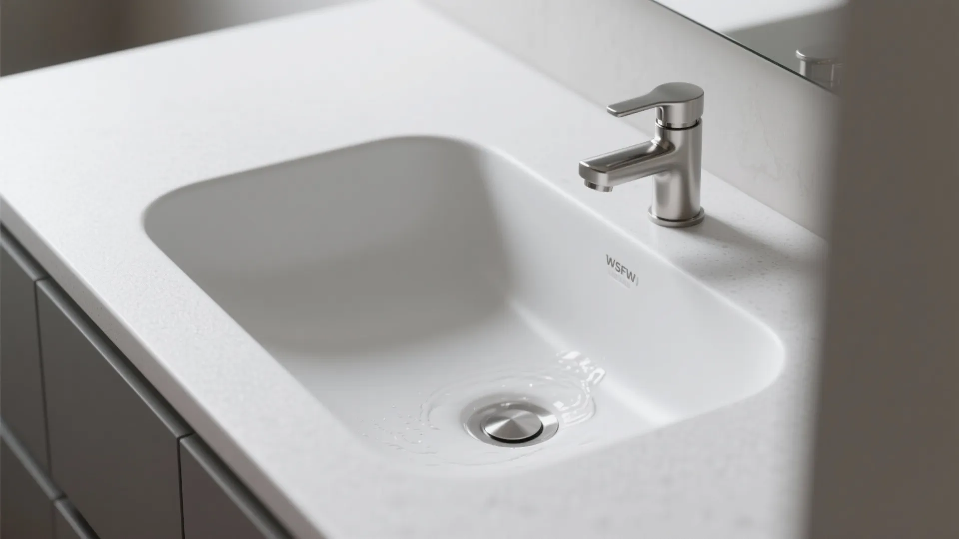 One-Piece Integrated Sink and Countertop