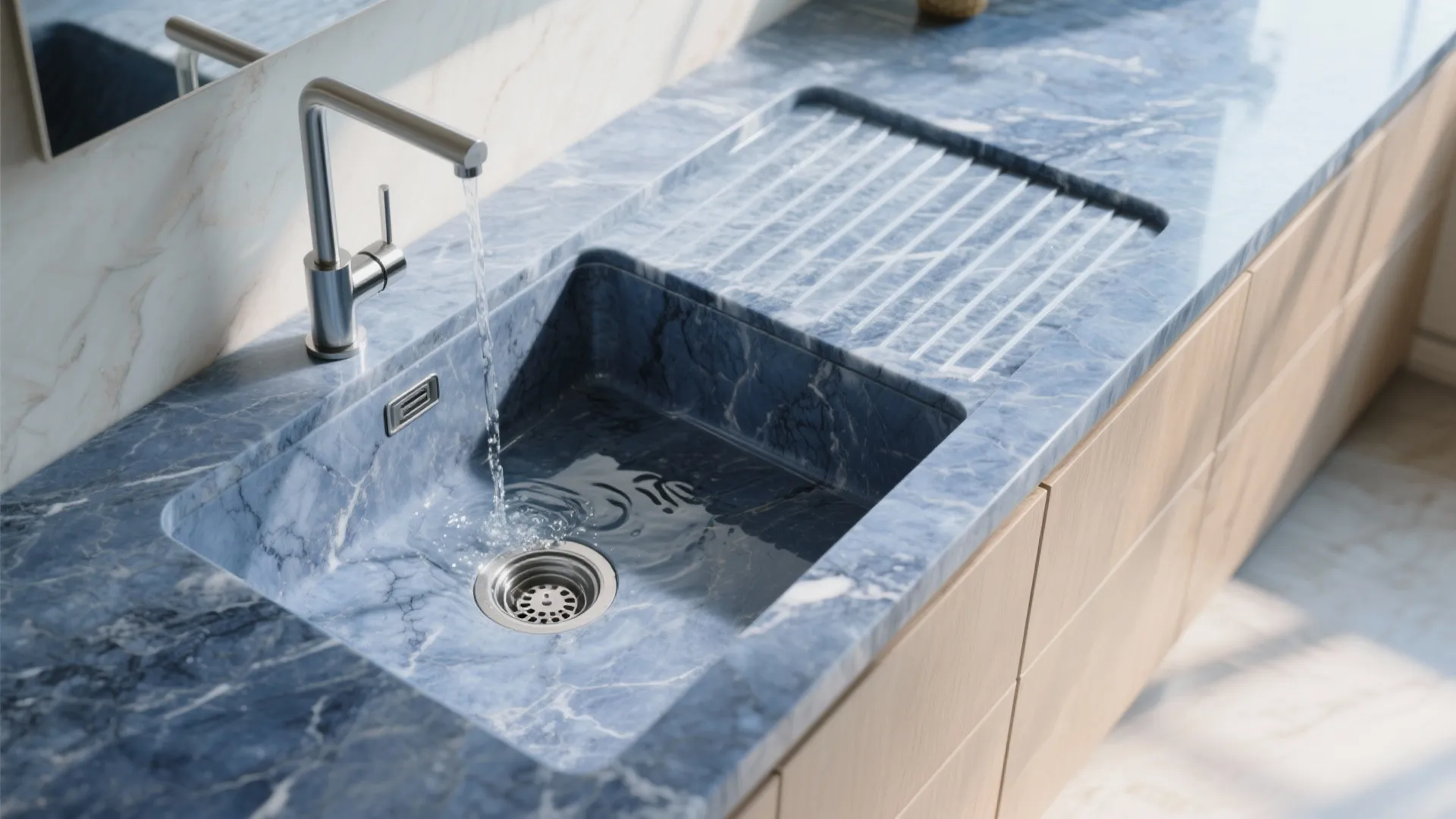 4. Integrated Sink and Drainboard