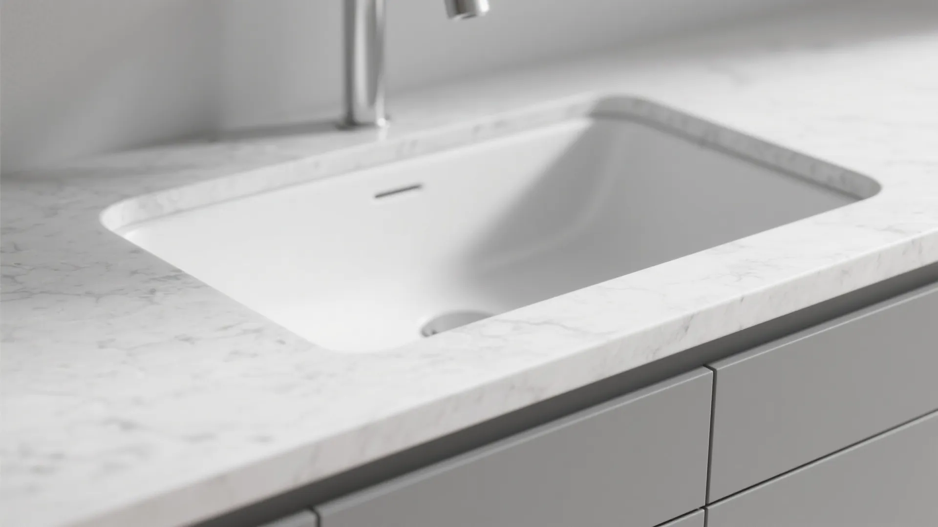 2. Integrated Sink and Countertop