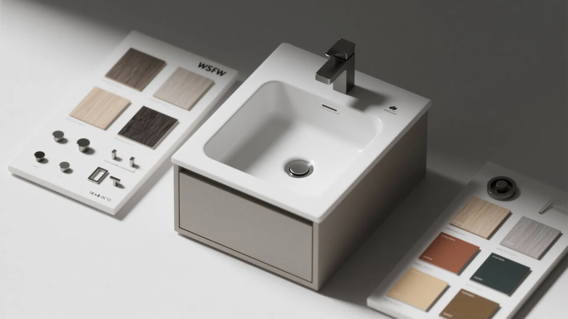 3. Compact cabinet with integrated sink