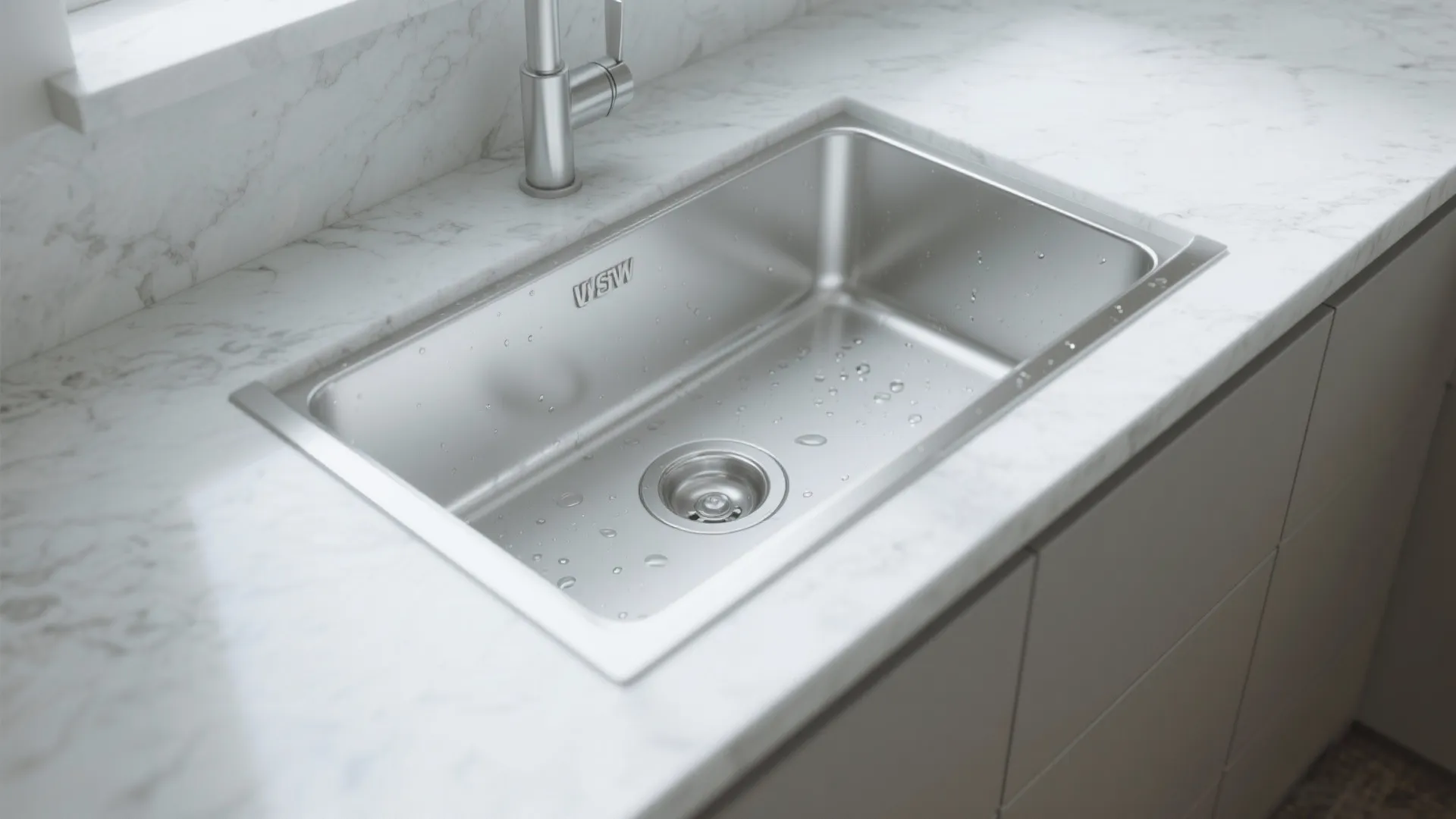 4. Integrated sink for seamless surfaces