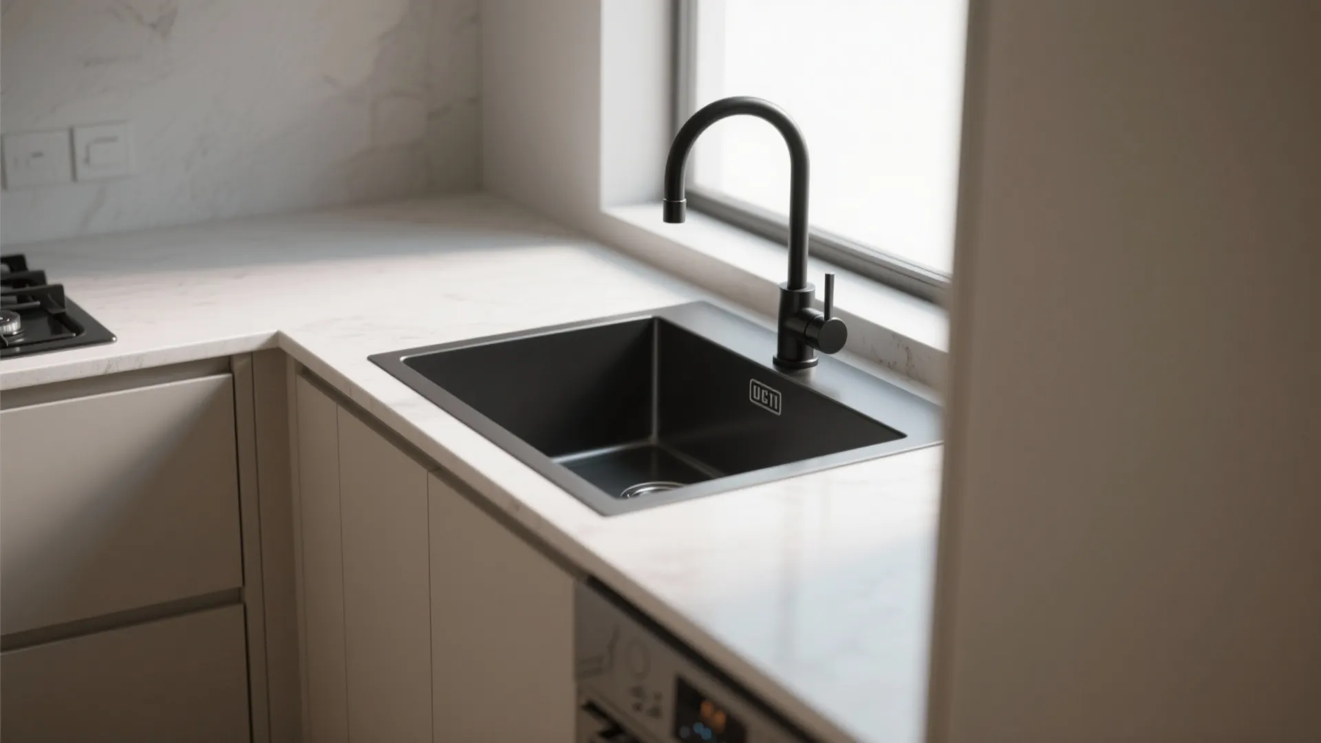 2. Pair with integrated sinks for a seamless look