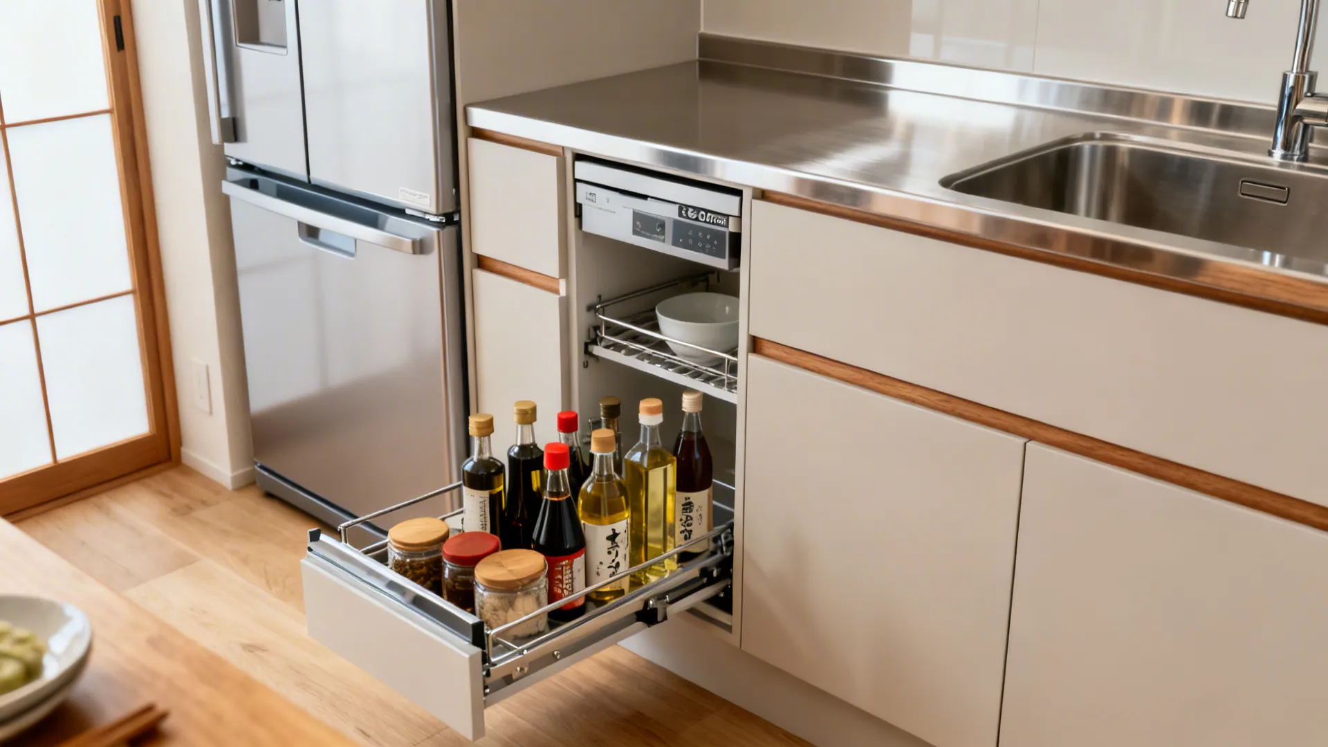 Appliance Integration and Slide-Out Pantries