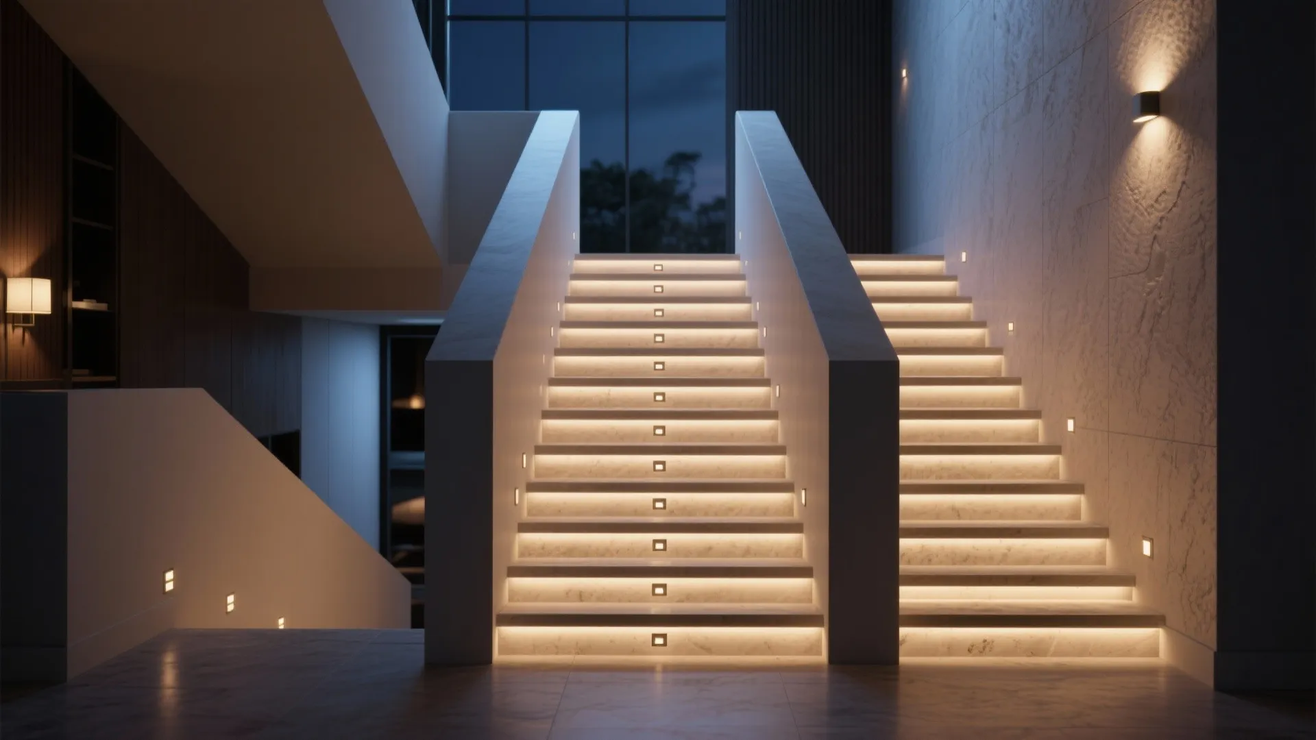 5. Integrated Stair and Step Lights
