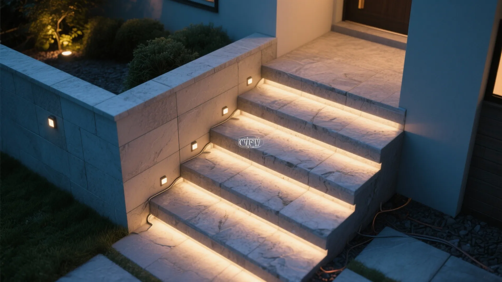 3. Integrated Step Lighting