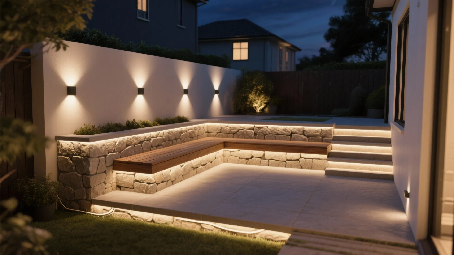 5. Integrated Step-and-Wall Combinations