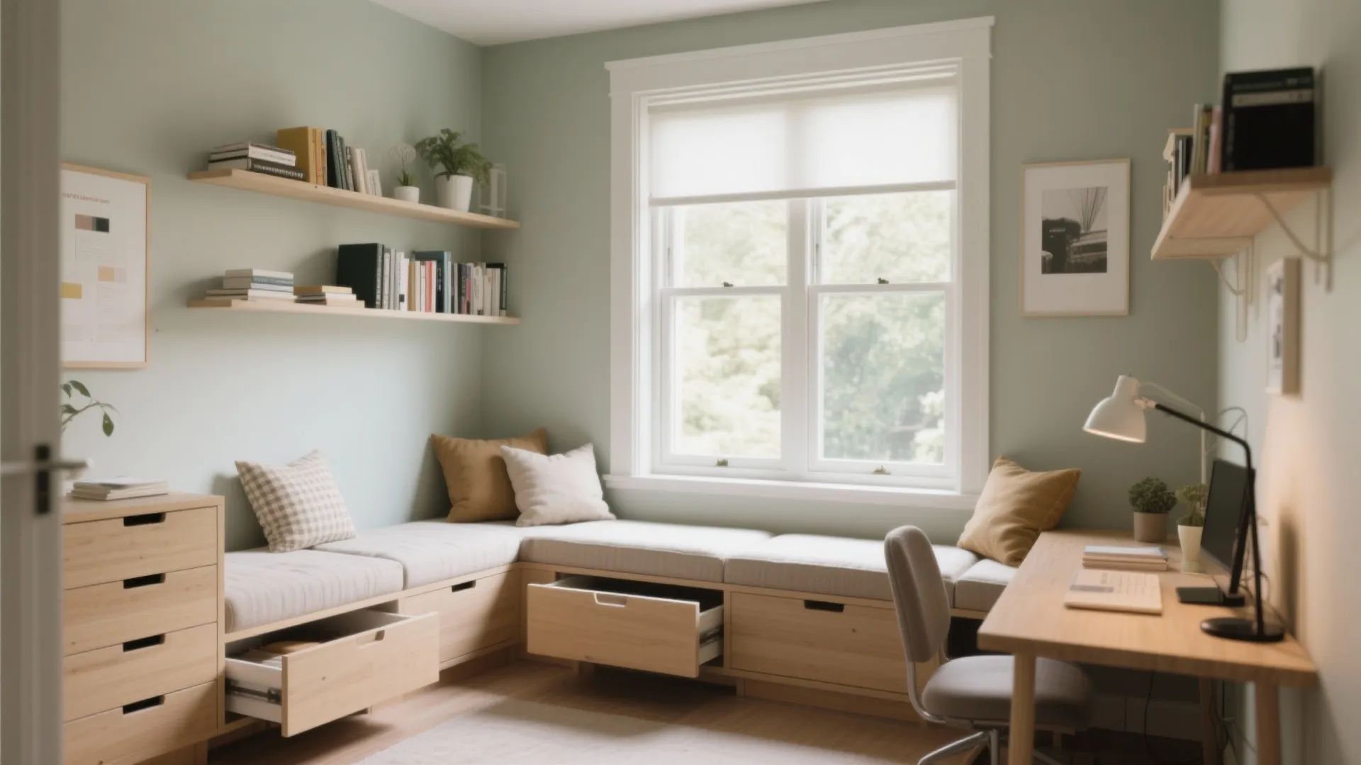 Integrated storage and seating