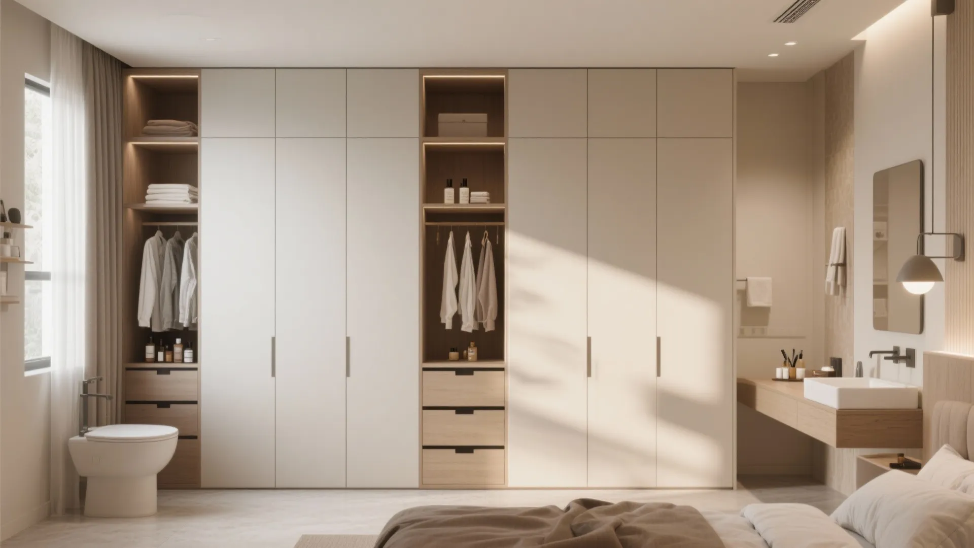 2. Integrated Storage Walls