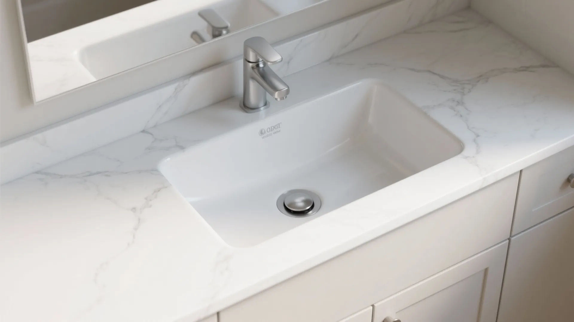 3. Integrated countertop and basin