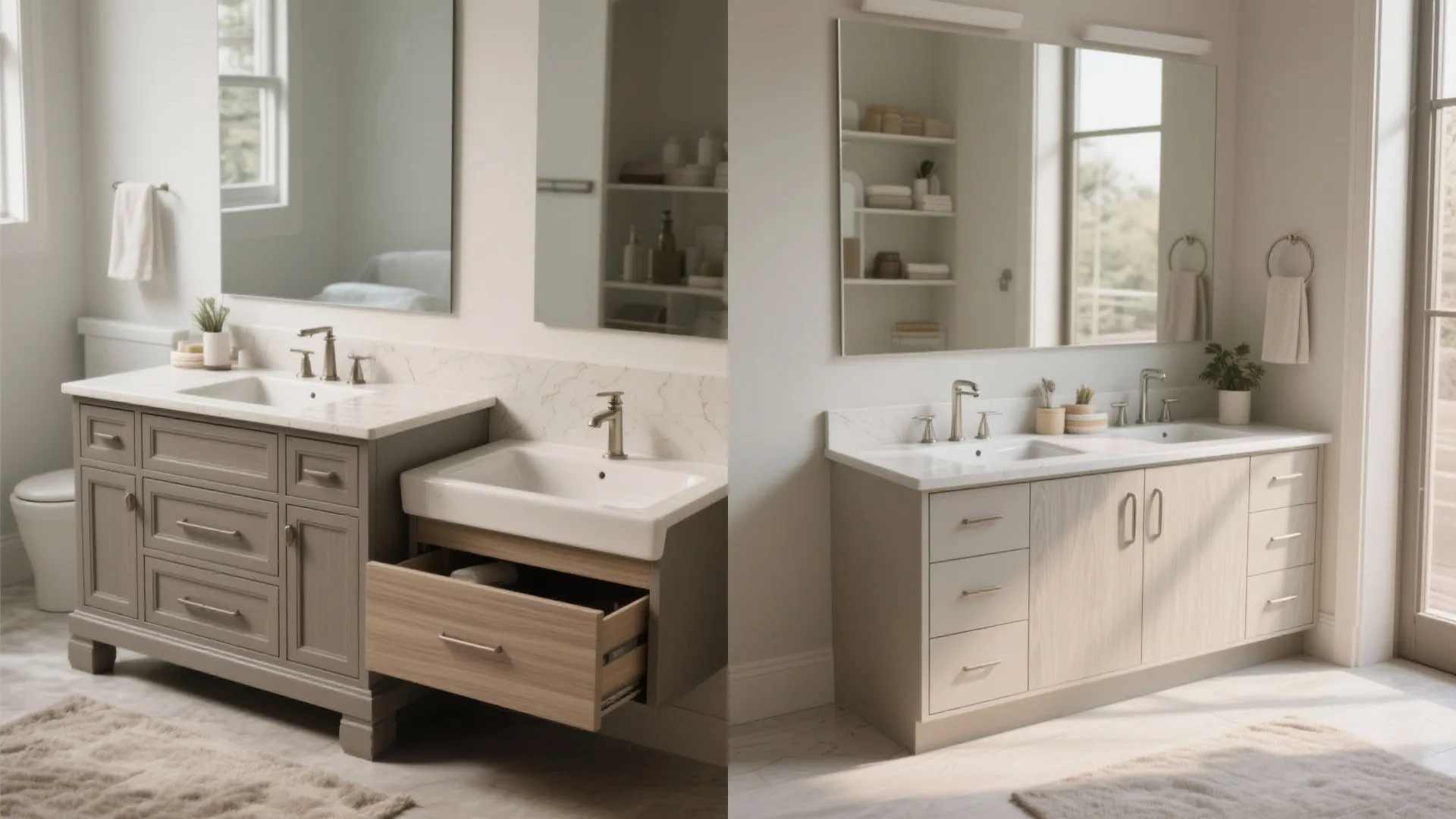 4. Integrated vanity-sink combos for max function