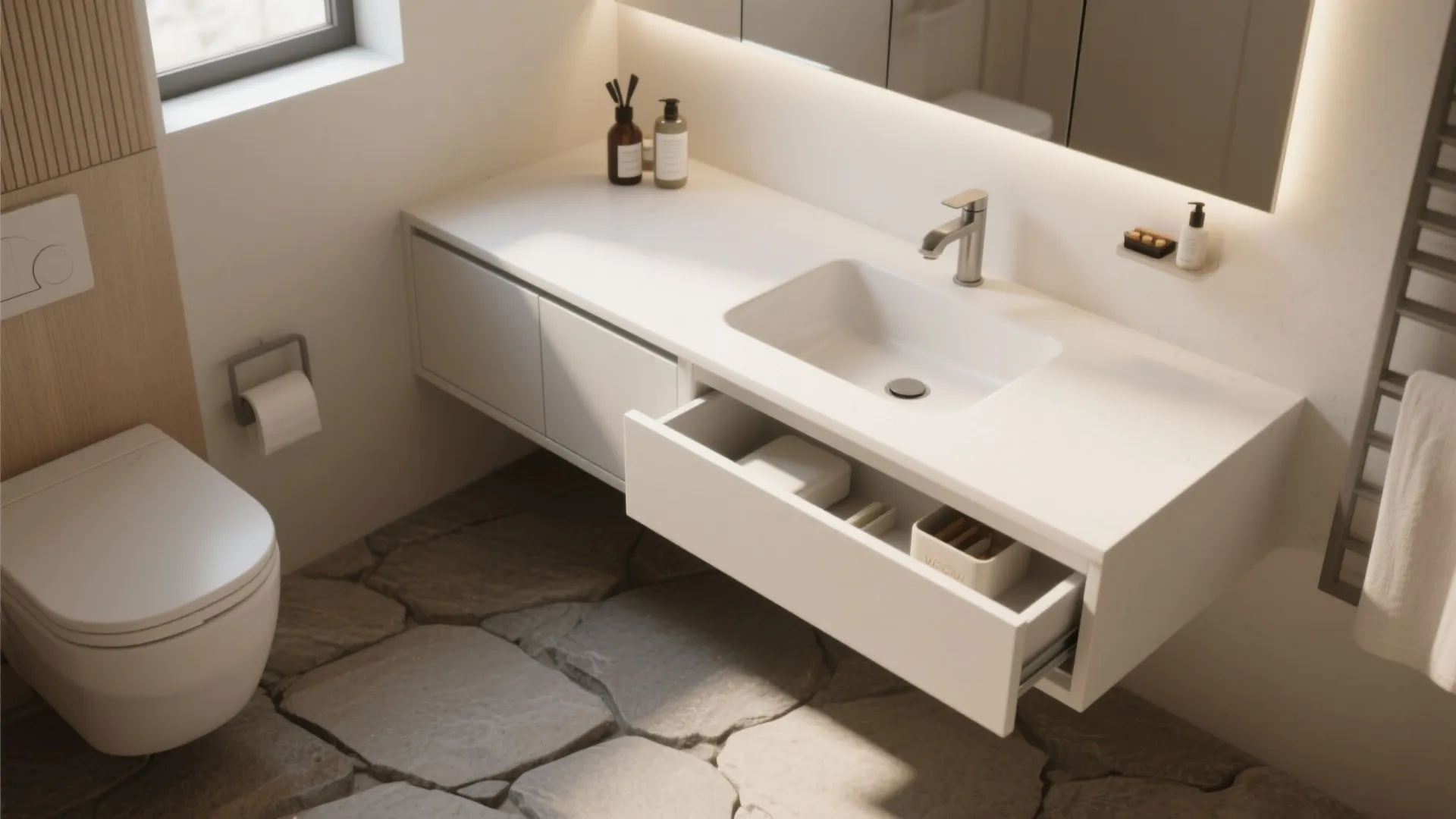 2. Integrated Vanity Basin