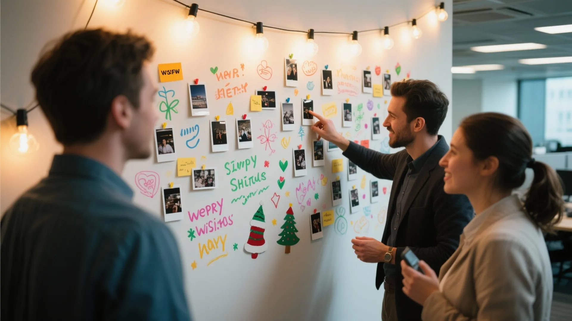 7. Interactive Holiday Wall