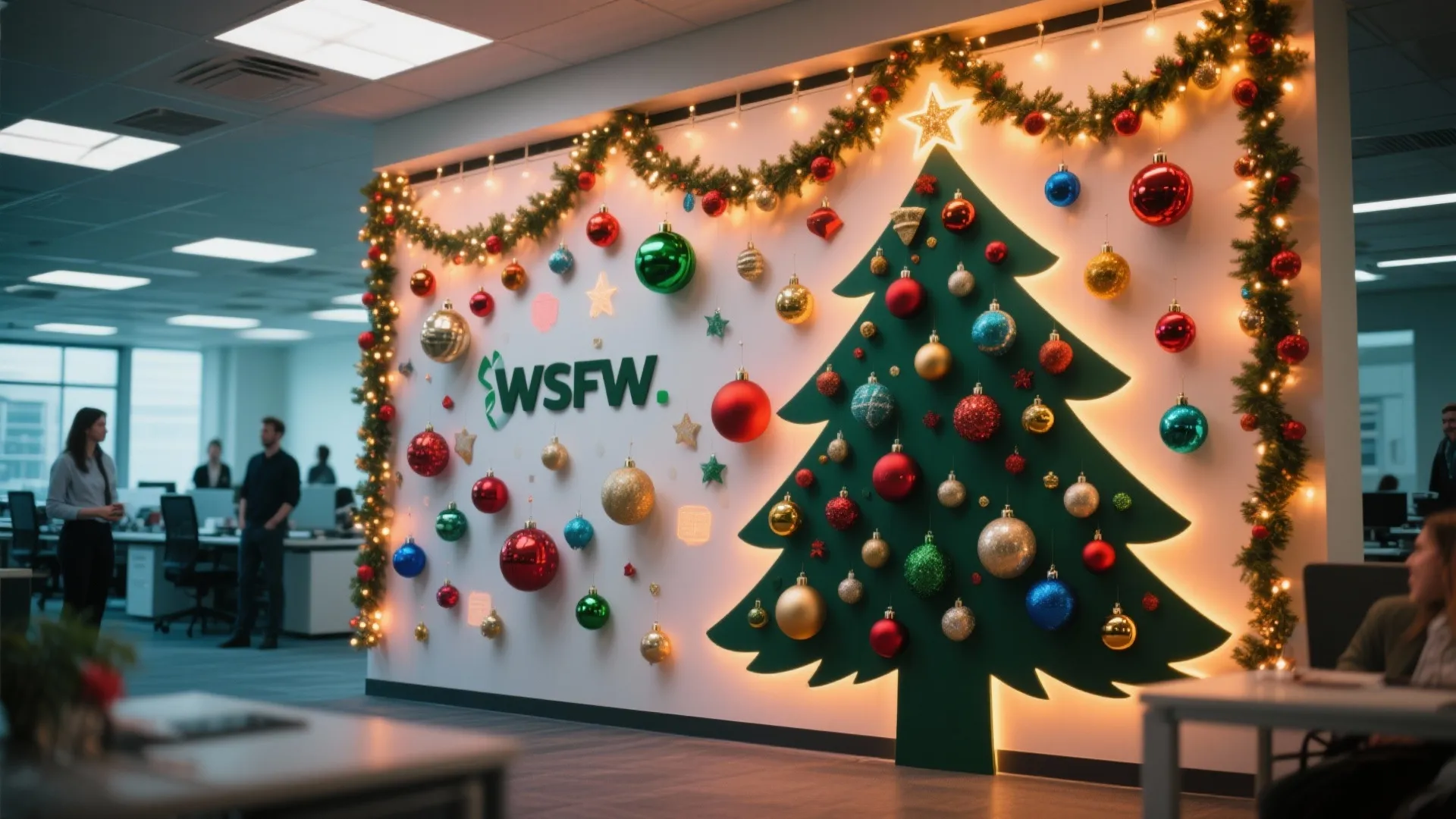 3. Interactive Ornament Wall