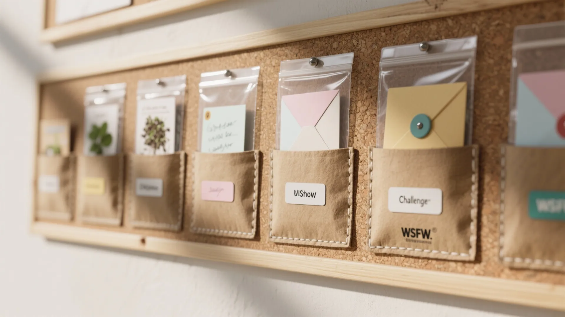 3. Interactive Idea Wall with Pockets